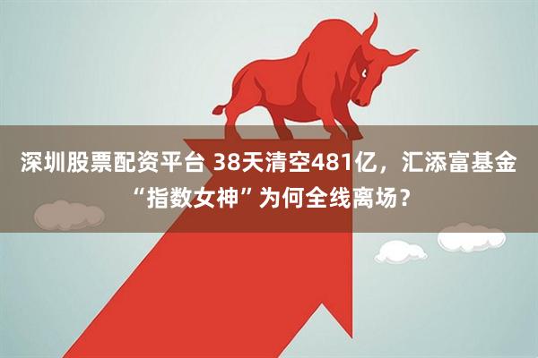 深圳股票配资平台 38天清空481亿，汇添富基金“指数女神”为何全线离场？